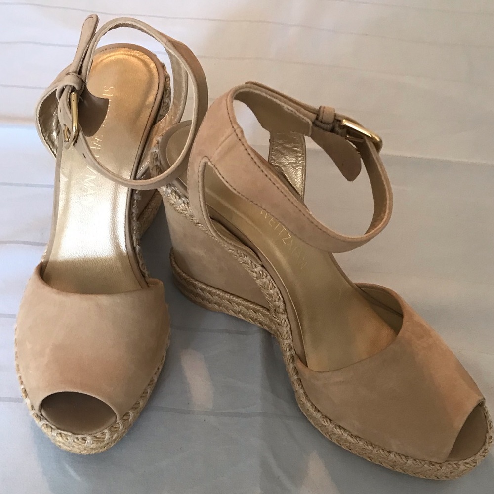 Waycool Suede Wedge Espadrilles